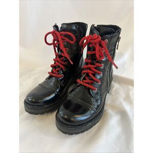 Bos & Co Paulie Lined Waterproof Patent Leather Women's Boots Black Sz 37 (7 US)